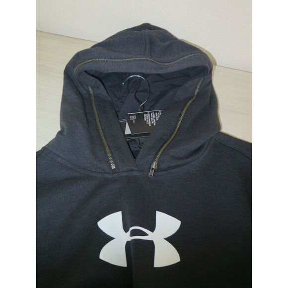 Under Armour UM1442 99H Mens Sz M Black Pullover Half Rain Hoodie $80 - Picture 2 of 5